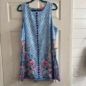 Lilly Pulitzer Donna Romper Hidden Treasure EUC Size 16